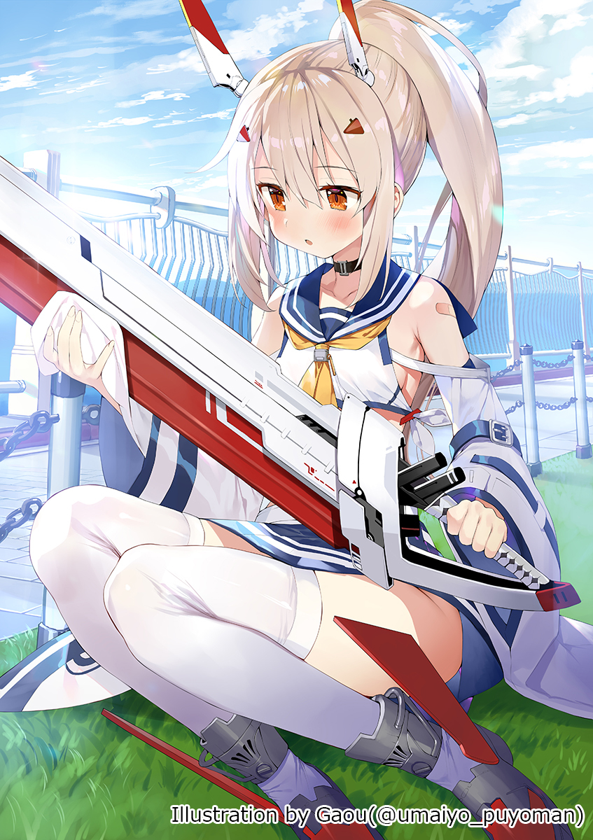 This is a pixiv picture whose title is 【お仕事】アズールレーンクロスウェーブ.
