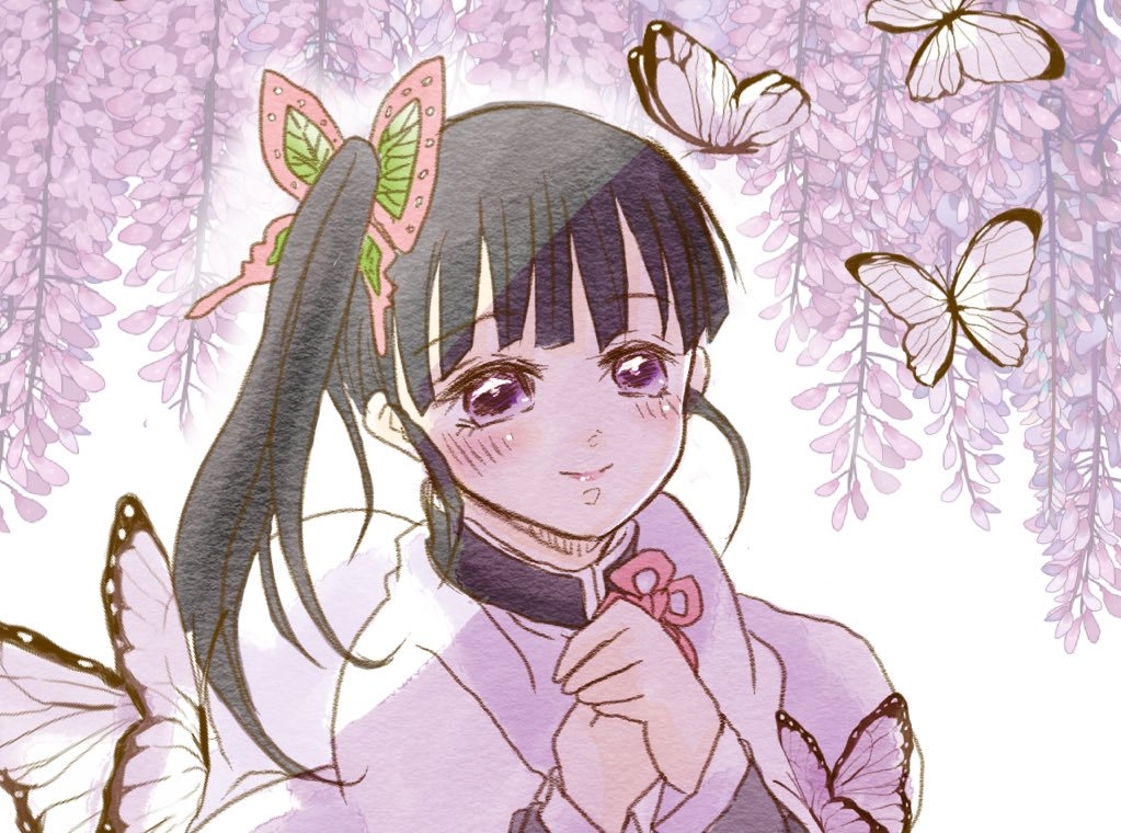 This is a pixiv picture whose title is 【鬼滅】カナヲちゃん詰め合わせ+胡蝶姉妹.