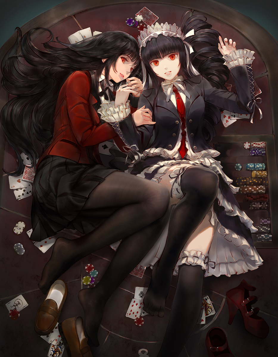 This is a pixiv picture whose title is Gamblers.