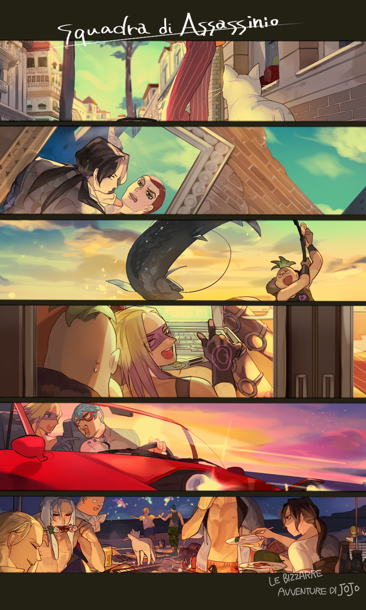 This is a pixiv picture whose title is 空と暗殺チーム.