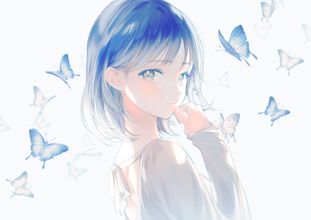 This is a pixiv picture whose title is オオルリアゲハ.