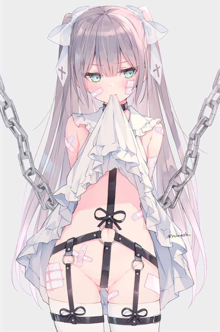 This is a pixiv picture whose title is HARNESS CHOKER.