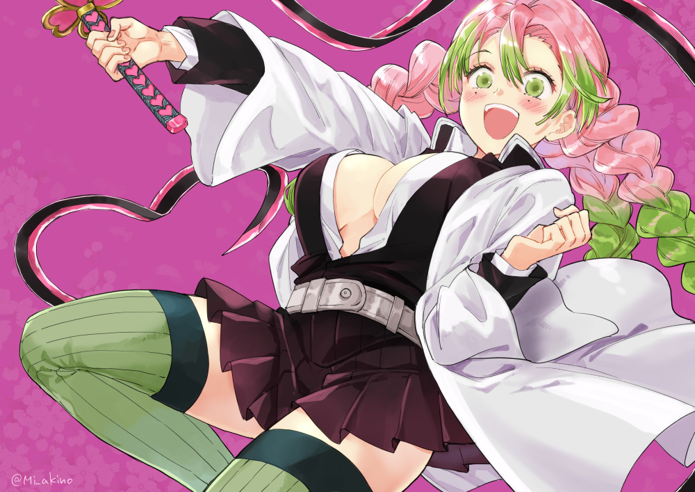 This is a pixiv picture whose title is 甘露寺蜜璃.