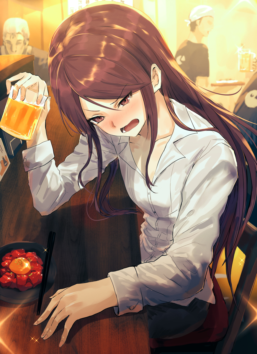 This is a pixiv picture whose title is 酔いどれ郡道さん.