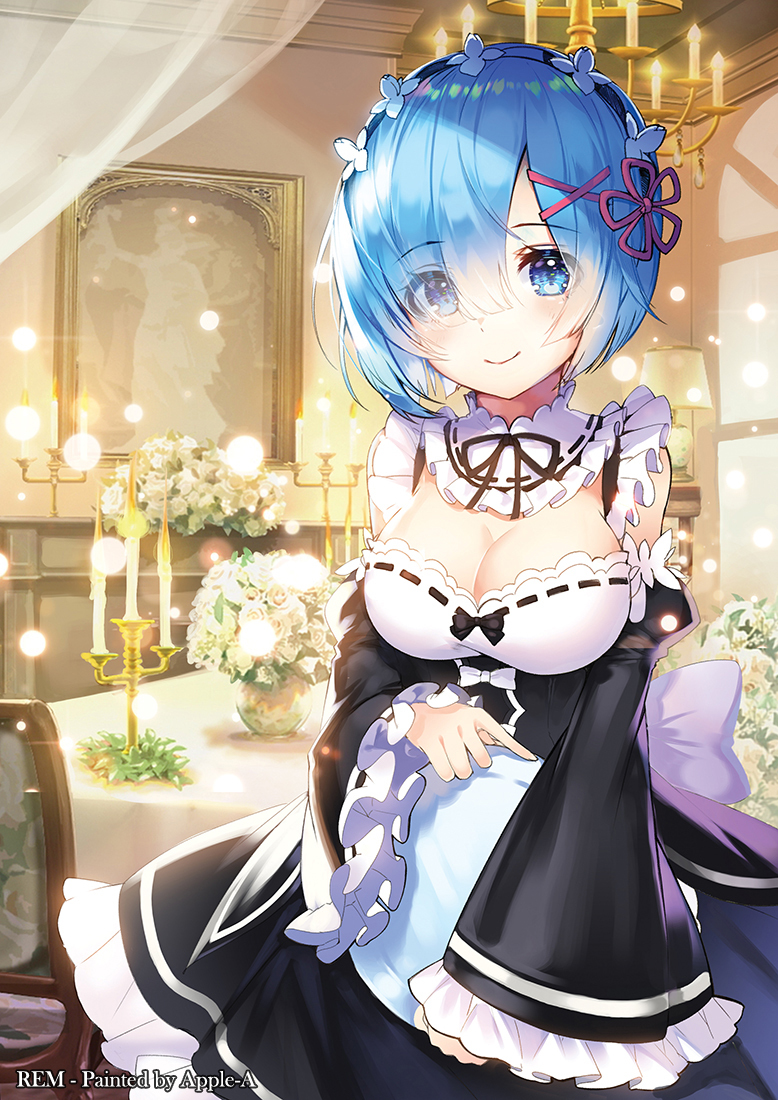 This is a pixiv picture whose title is レム.