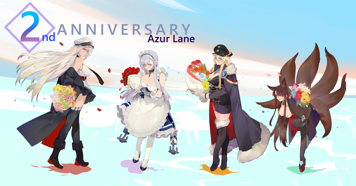 This is a pixiv picture whose title is anniversary.