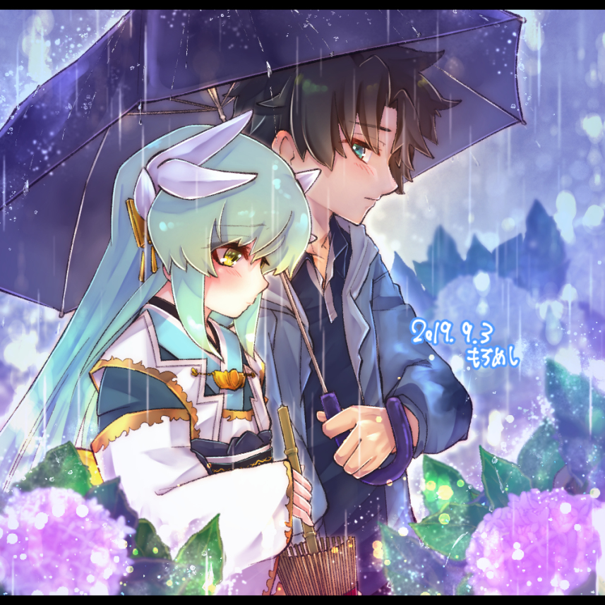 This is a pixiv picture whose title is 梅雨の日.