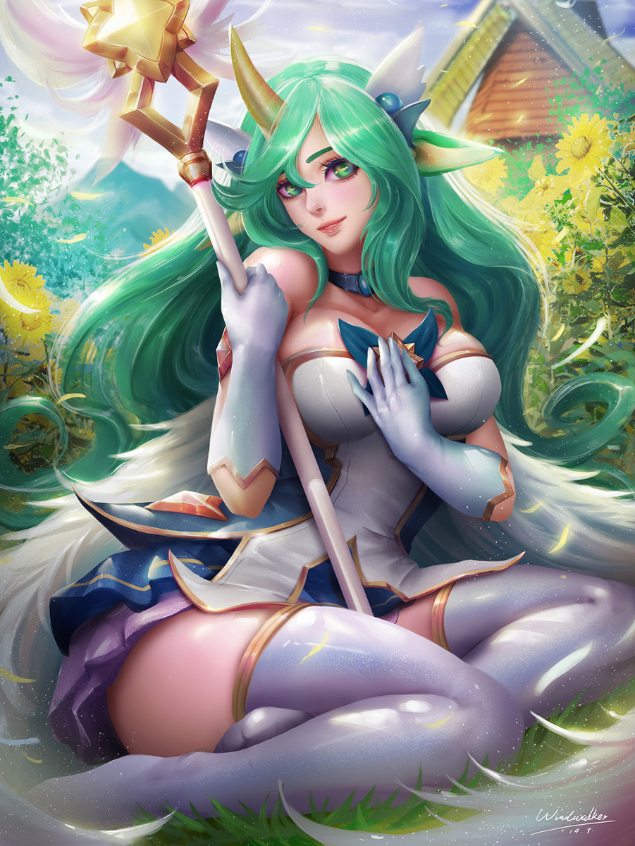 This is a pixiv picture whose title is Soraka!.