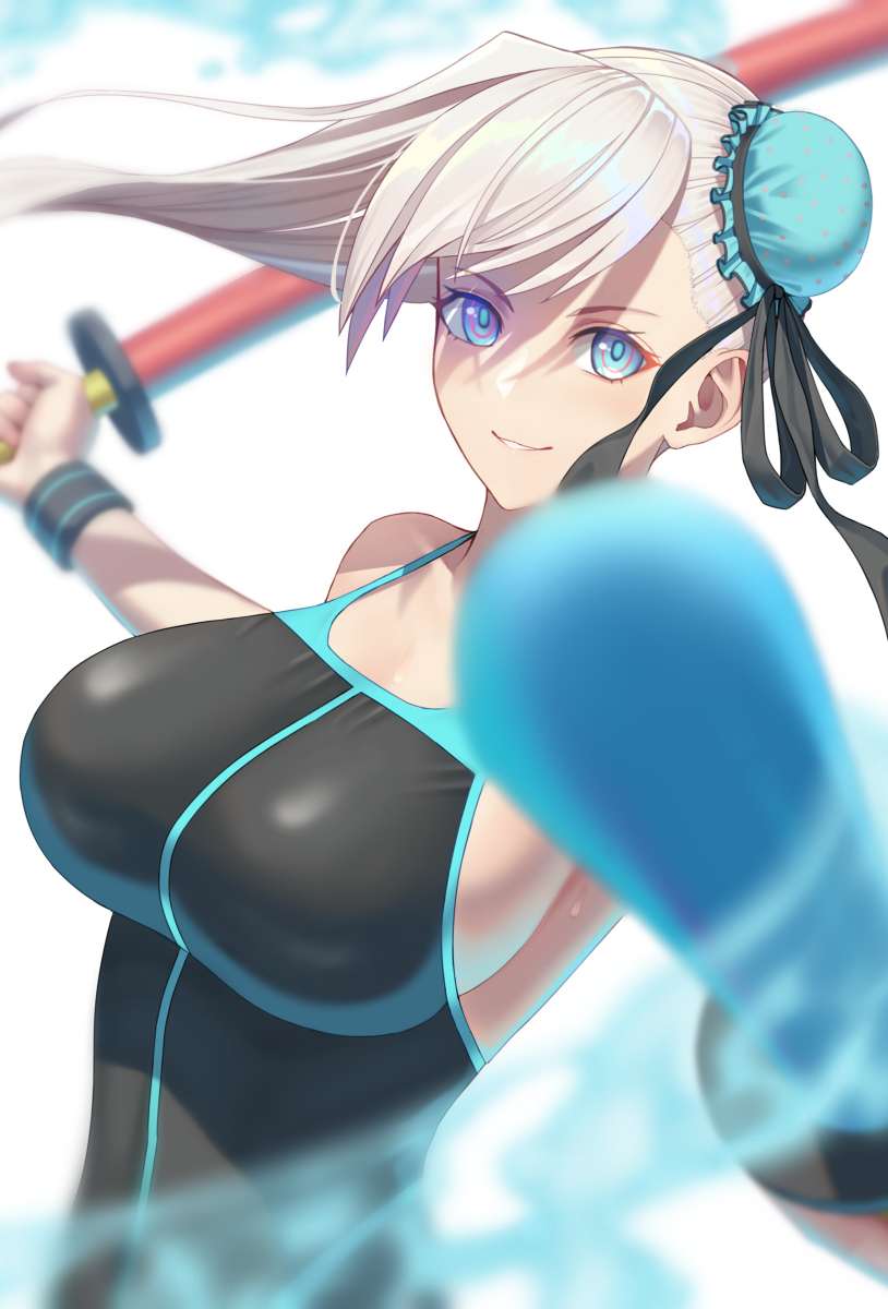 This is a pixiv picture whose title is 水着武蔵.