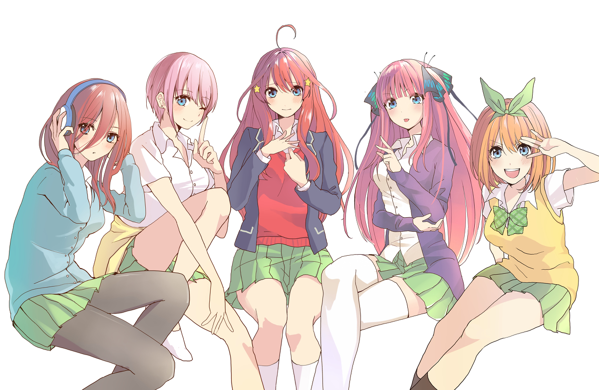 This is a pixiv picture whose title is 五等分の花嫁.