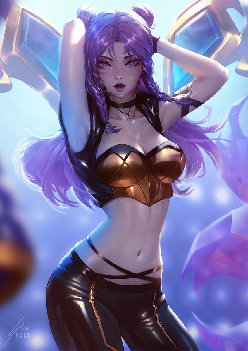 This is a pixiv picture whose title is K/DA Kai'Sa.