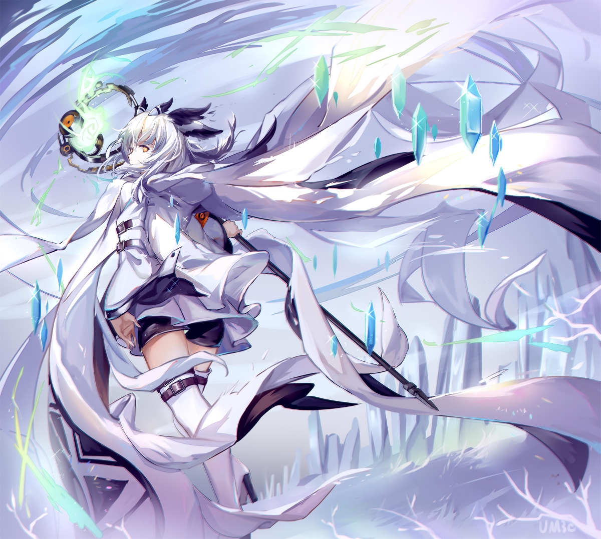 This is a pixiv picture whose title is 白面鸮.