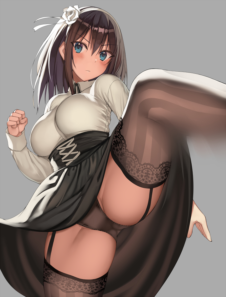 This is a pixiv picture whose title is 童貞をころす服（物理.
