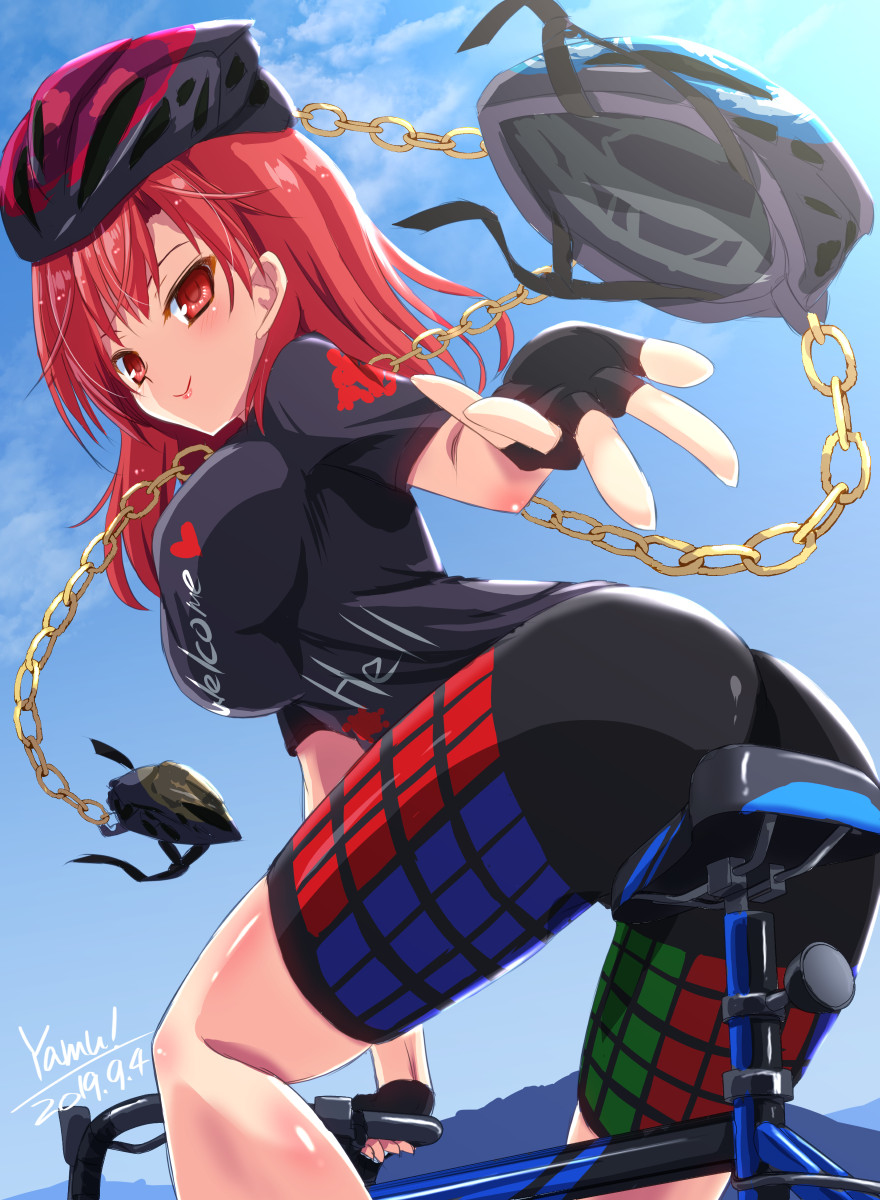 This is a pixiv picture whose title is 3つのメットを持つ程度の能力.