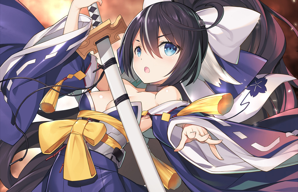This is a pixiv picture whose title is アズレン2周年.