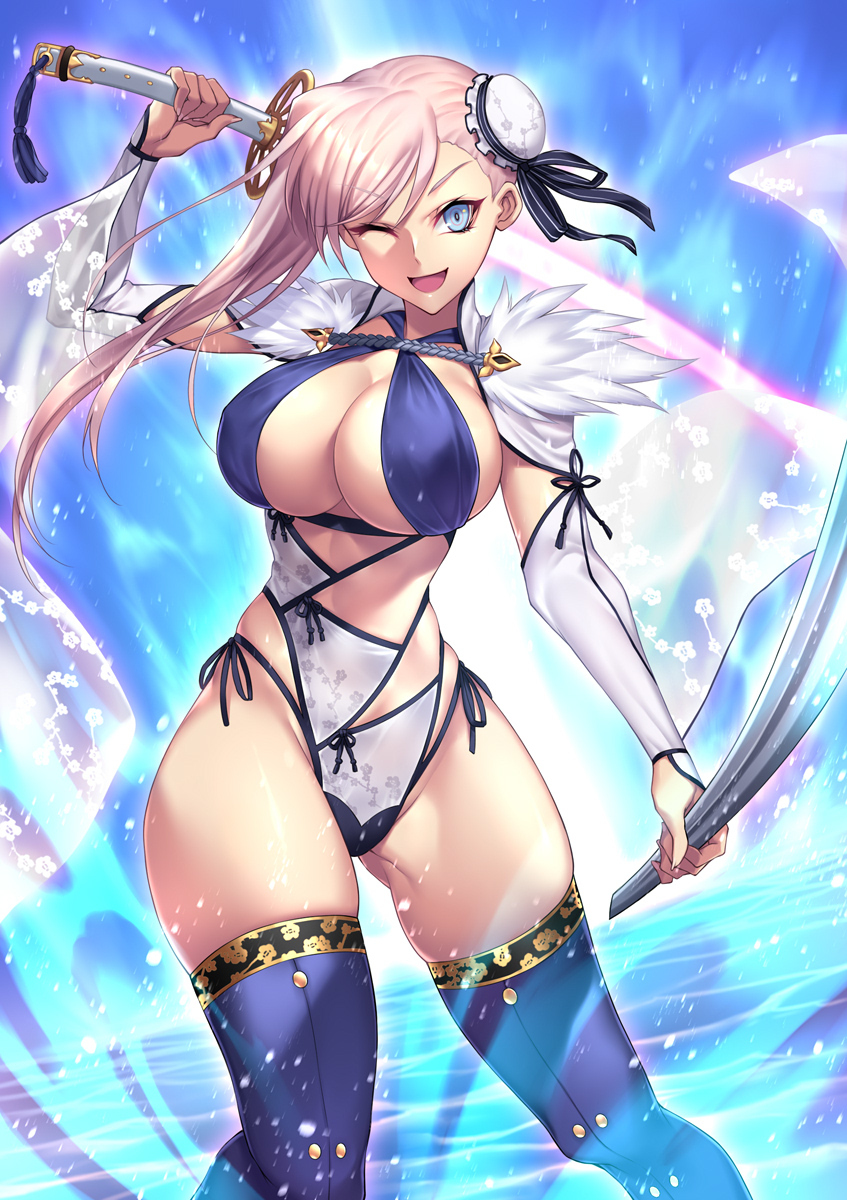 This is a pixiv picture whose title is いよっ！水も滴るいい女！！！.