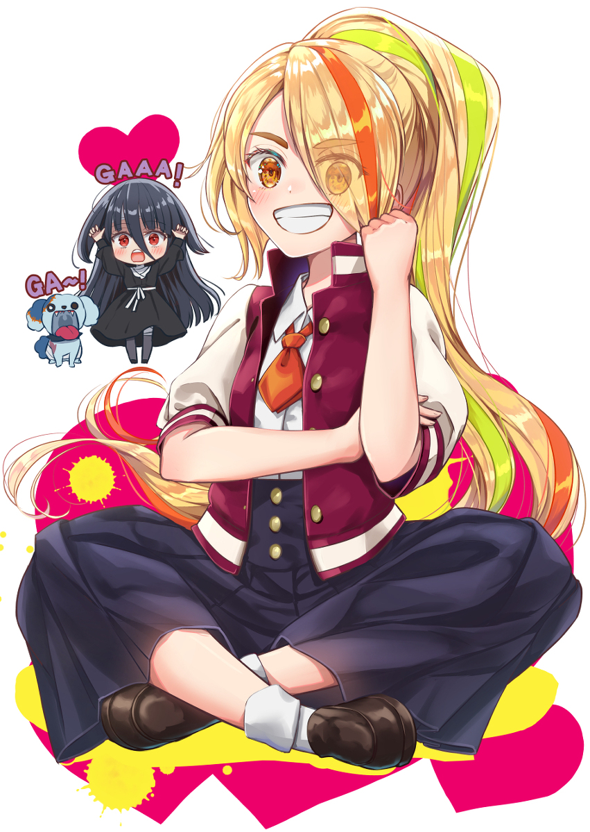 This is a pixiv picture whose title is 二階堂サキ.