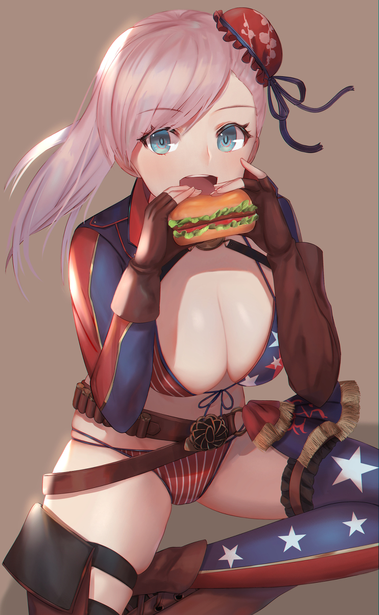 This is a pixiv picture whose title is 水着武蔵ちゃん.