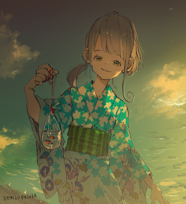 This is a pixiv picture whose title is 夏おわっちゃうね.