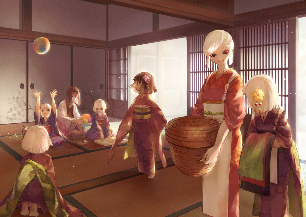 This is a pixiv picture whose title is 産屋敷家.