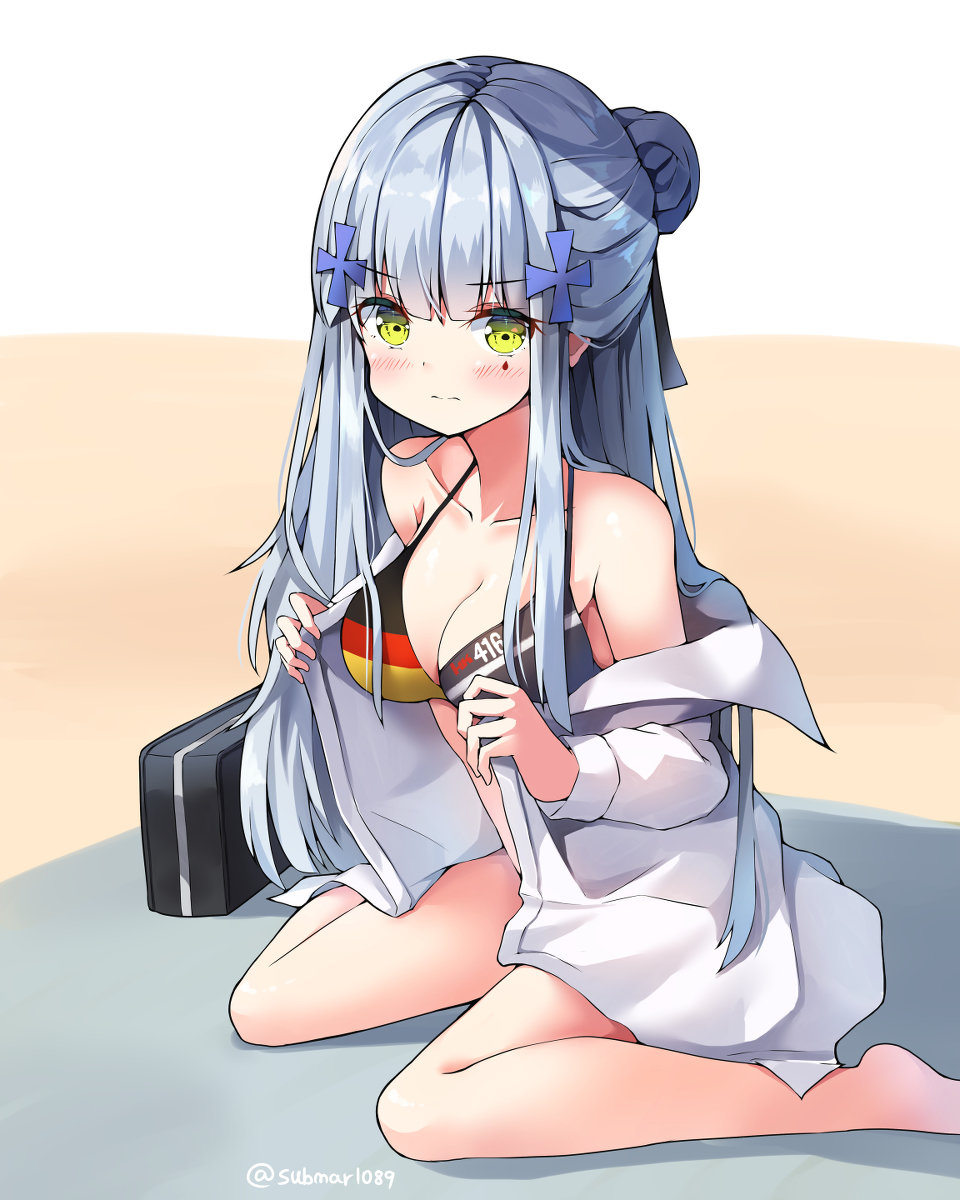 This is a pixiv picture whose title is HK416.