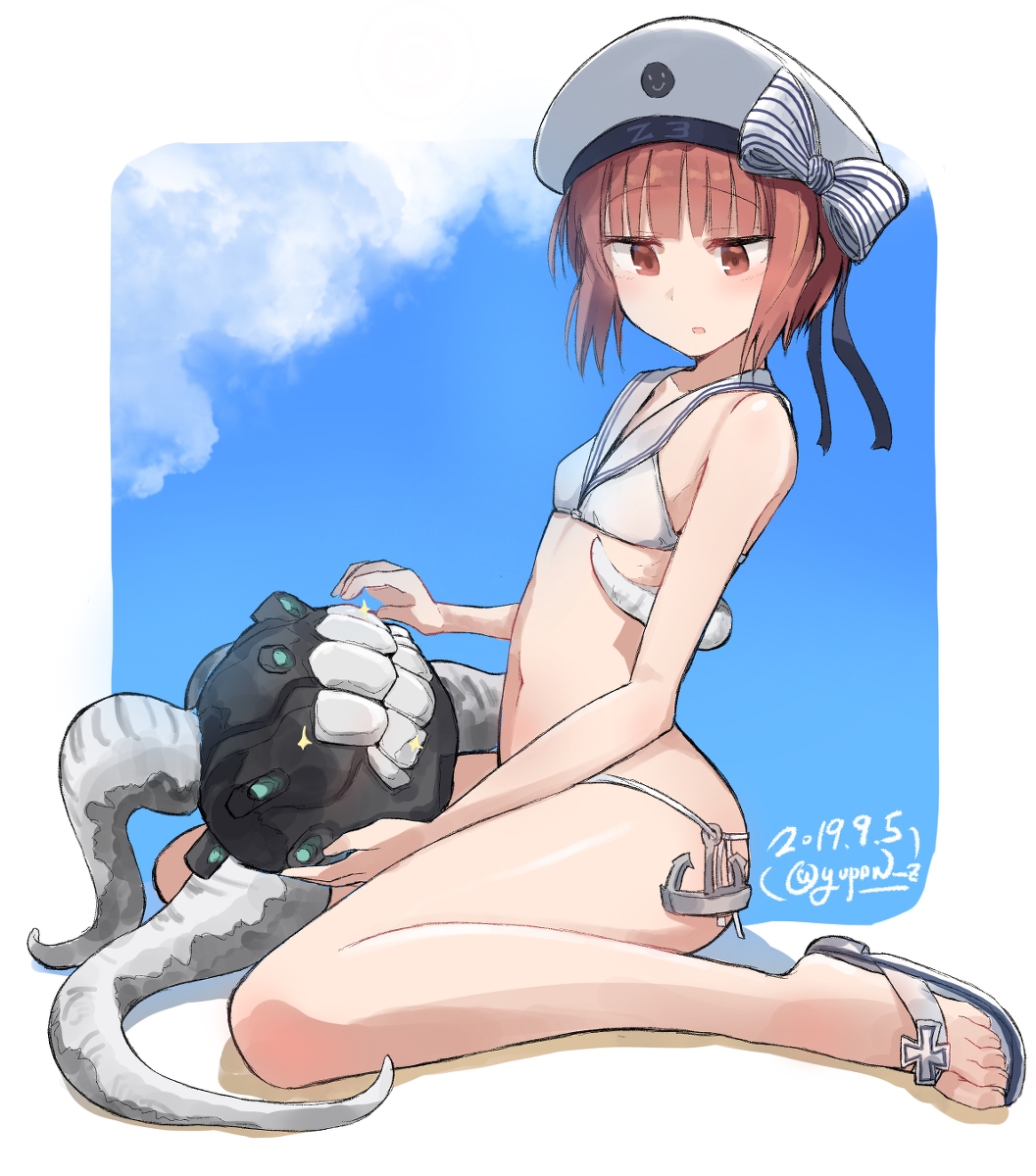 This is a pixiv picture whose title is マックスと鹵獲忌雷.