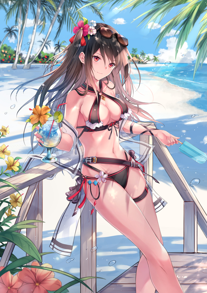 This is a pixiv picture whose title is 🍹.