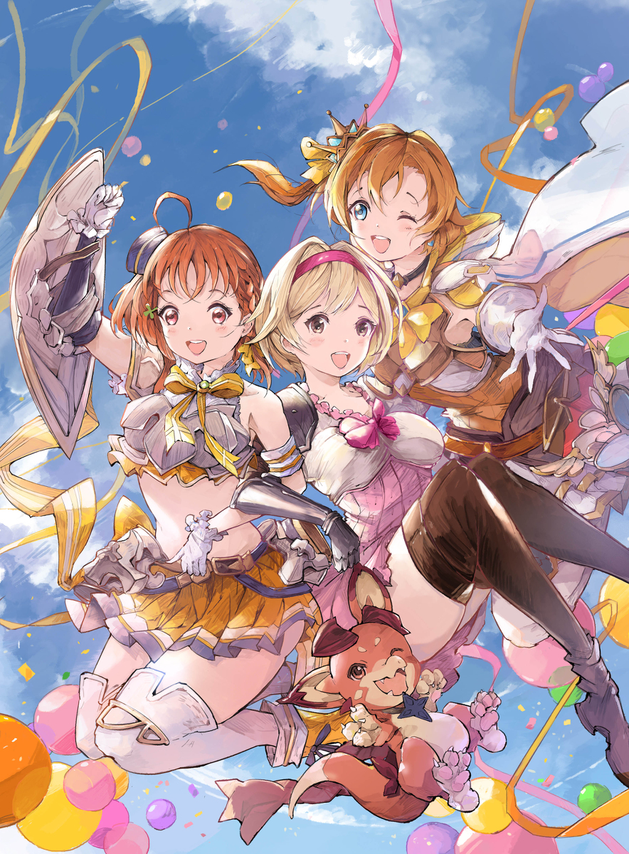 This is a pixiv picture whose title is ラブライブ！x グランブルーファンタジー.