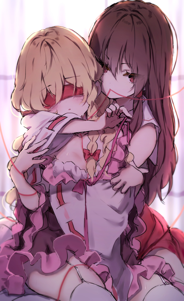 This is a pixiv picture whose title is レイマリ.