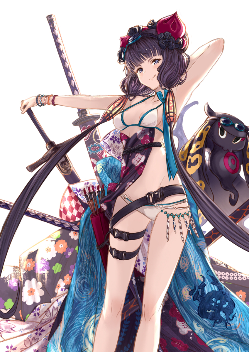 This is a pixiv picture whose title is 水着　北斎ちゃん.