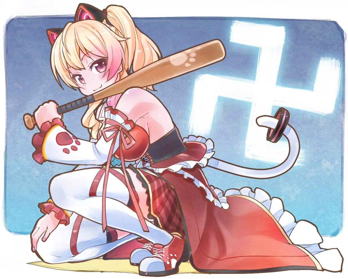 This is a pixiv picture whose title is もちにゃんまじにゃんじ卍.