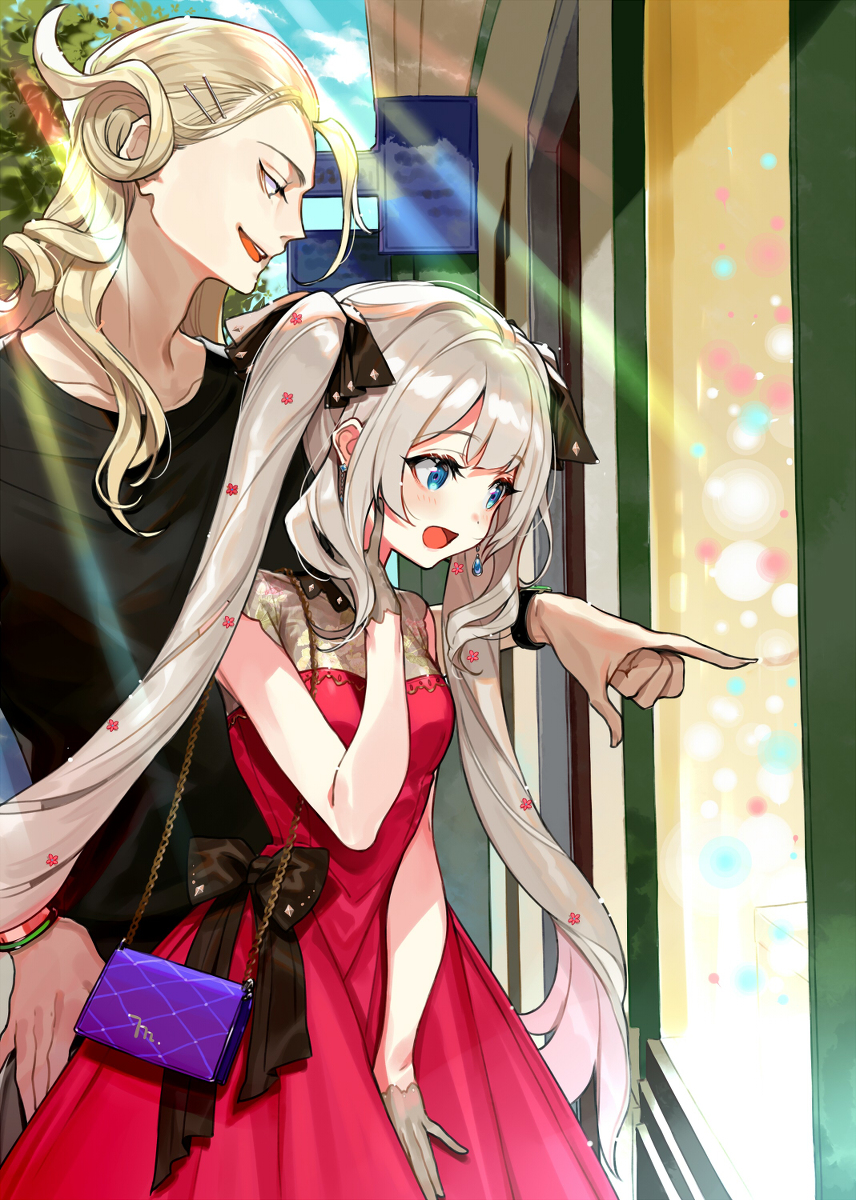 This is a pixiv picture whose title is マリーちゃんとアマデウス.