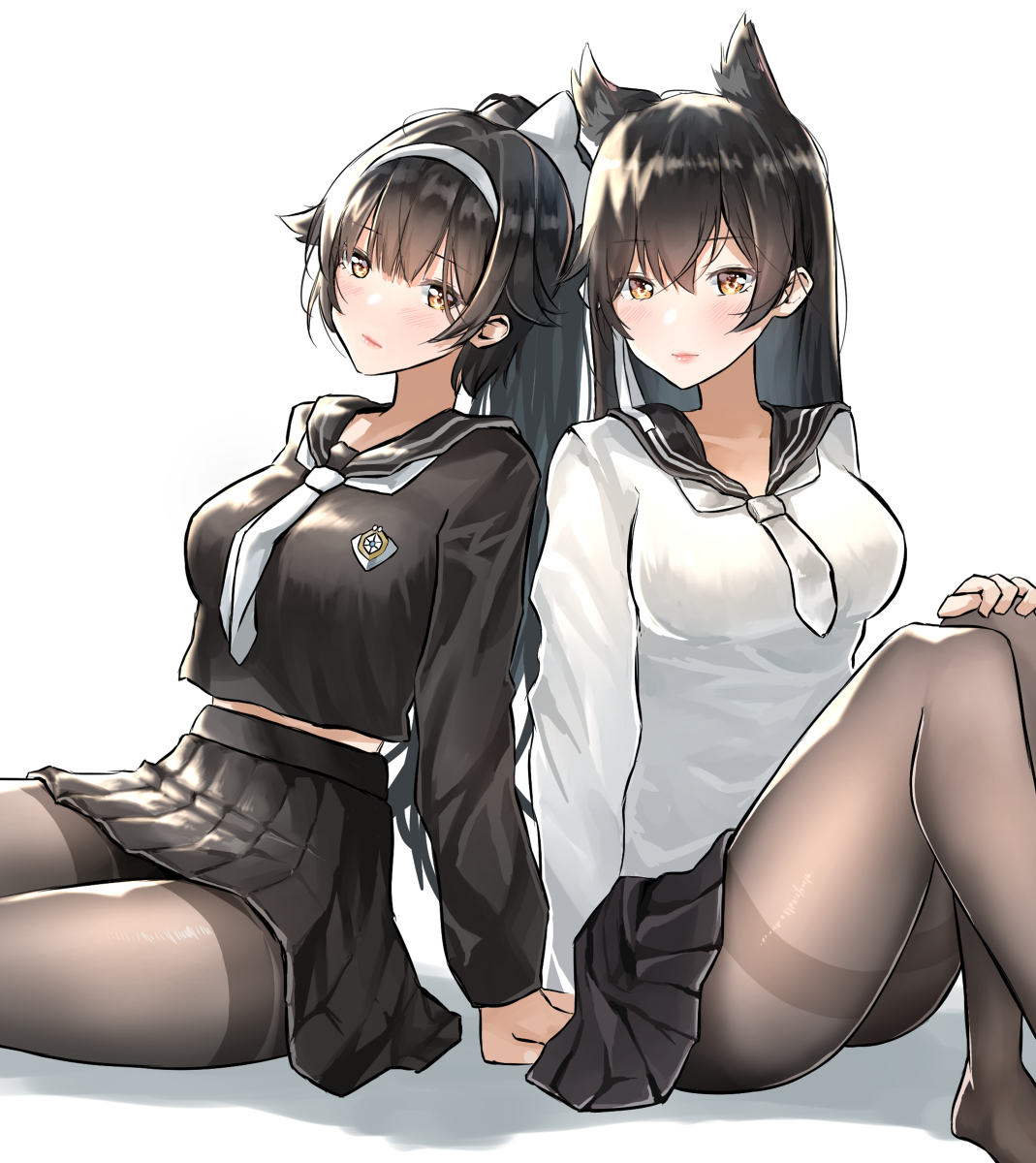 This is a pixiv picture whose title is 愛宕、高雄.