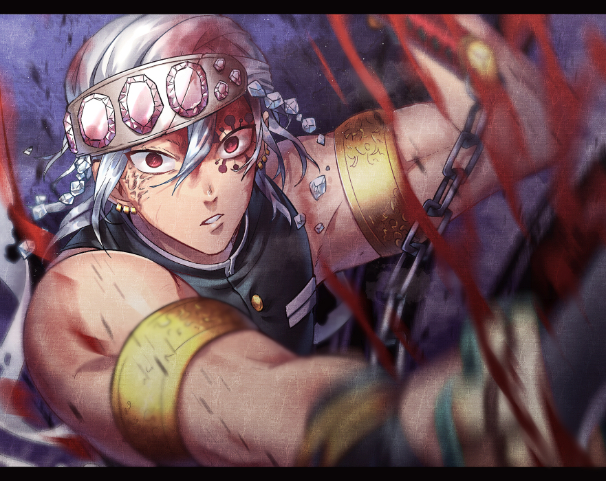 This is a pixiv picture whose title is 宇髄さん.
