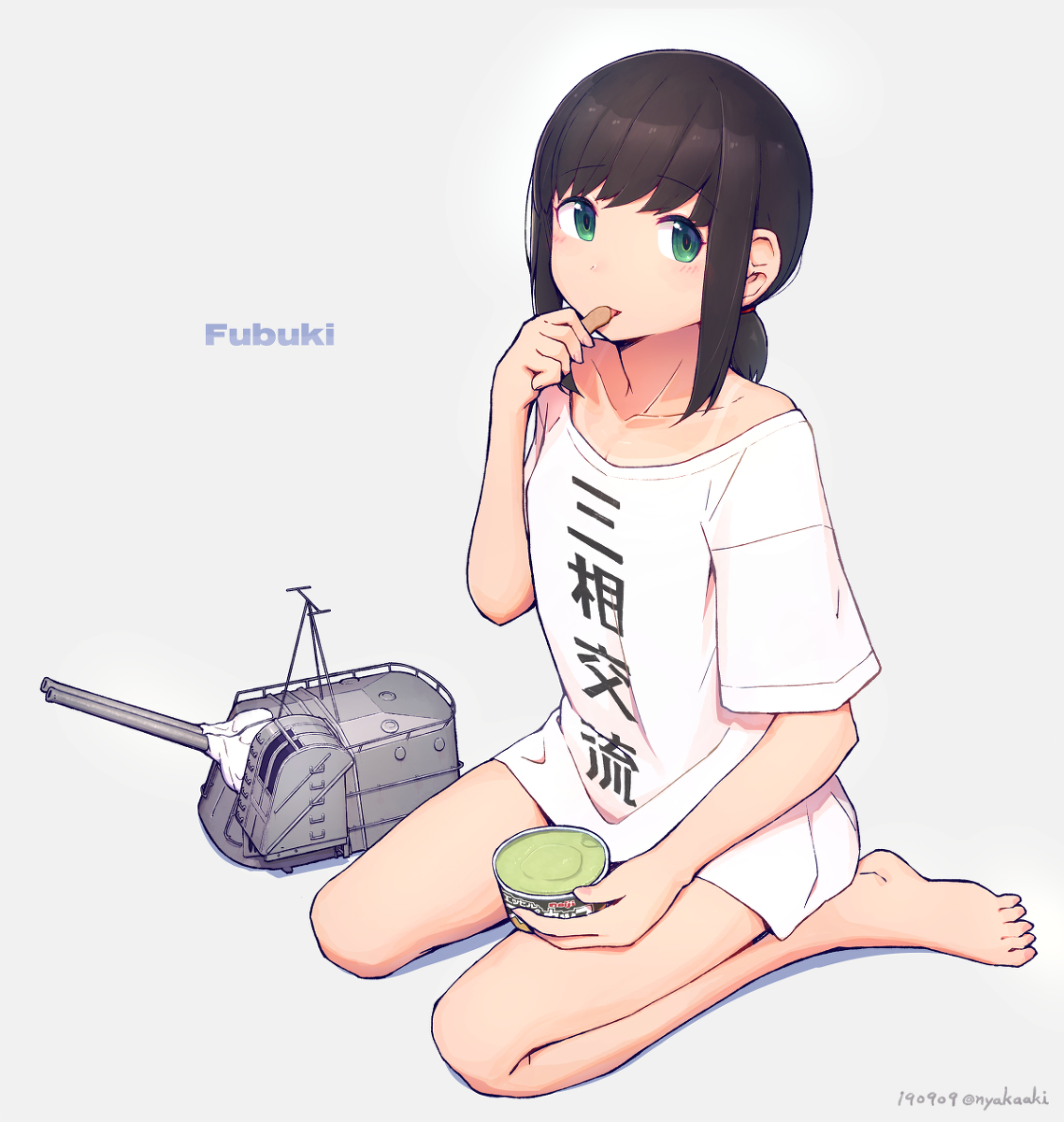 This is a pixiv picture whose title is 吹雪.