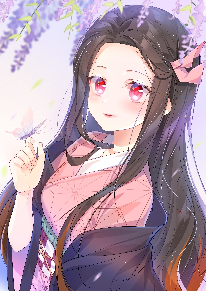 This is a pixiv picture whose title is 祢豆子.