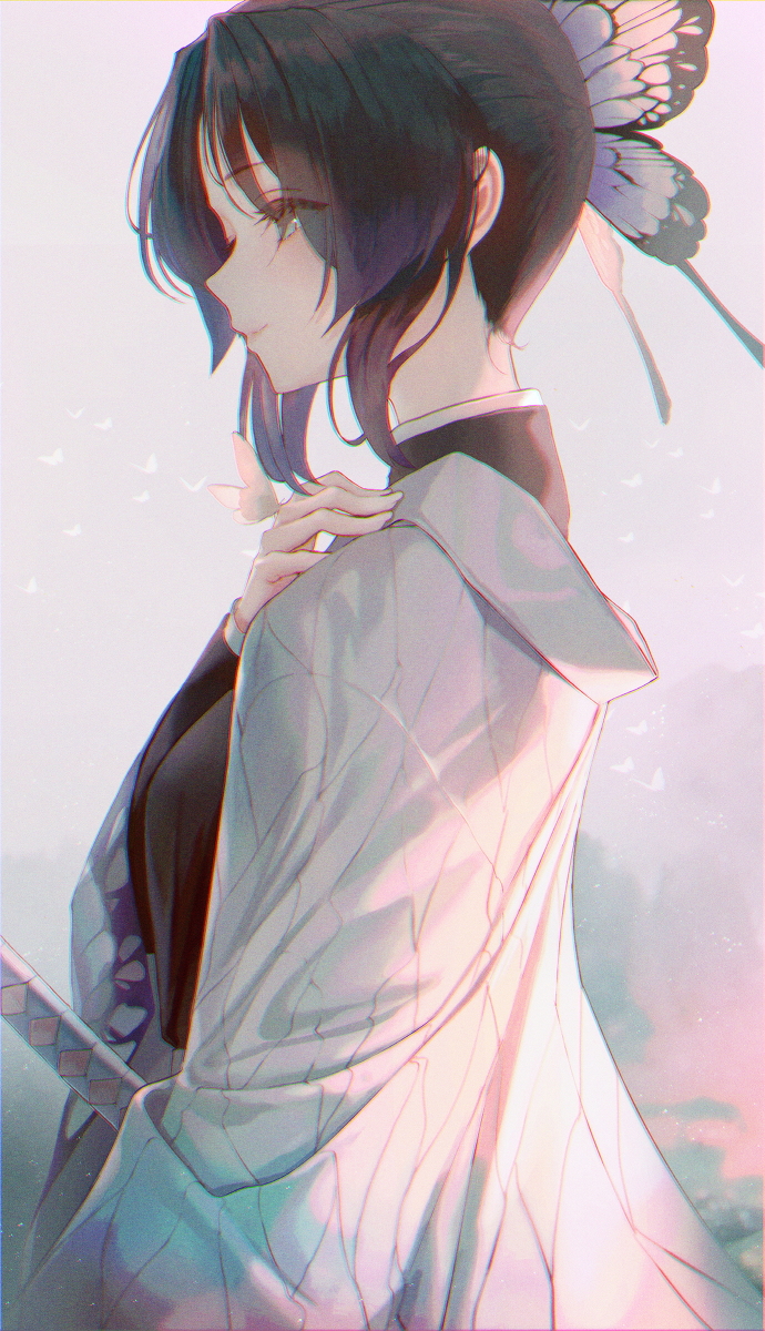 This is a pixiv picture whose title is 蝶.