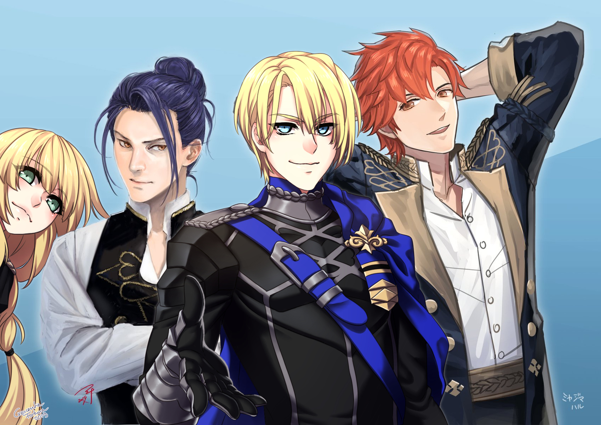 This is a pixiv picture whose title is Blue Lions Collab.