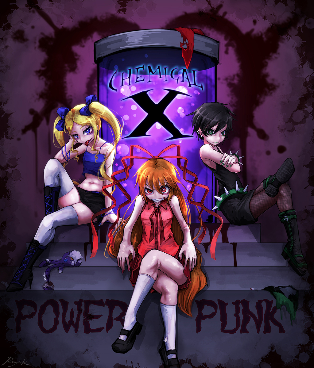 This is a pixiv picture whose title is Powerpunk Girls.