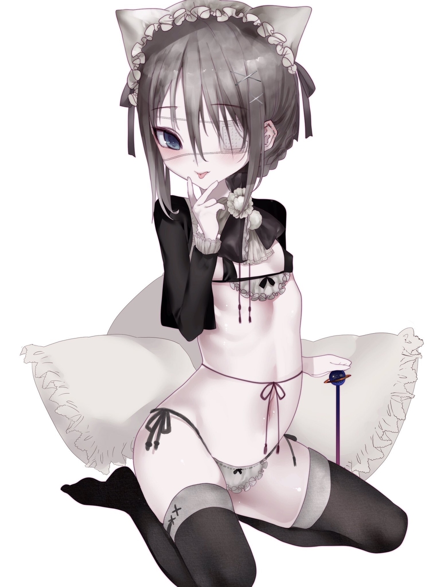 This is a pixiv picture whose title is 葉一（猫耳メイド）.