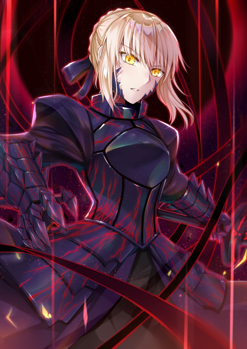 This is a pixiv picture whose title is セイバーオルタ.