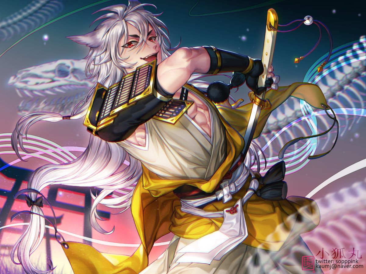 This is a pixiv picture whose title is 小狐丸.