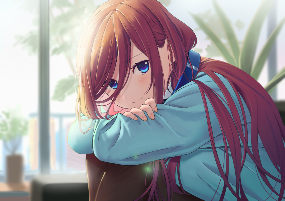 This is a pixiv picture whose title is 中野三玖.