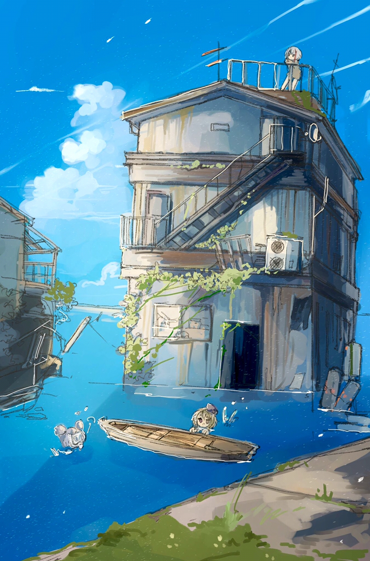 This is a pixiv picture whose title is 拠点地区.