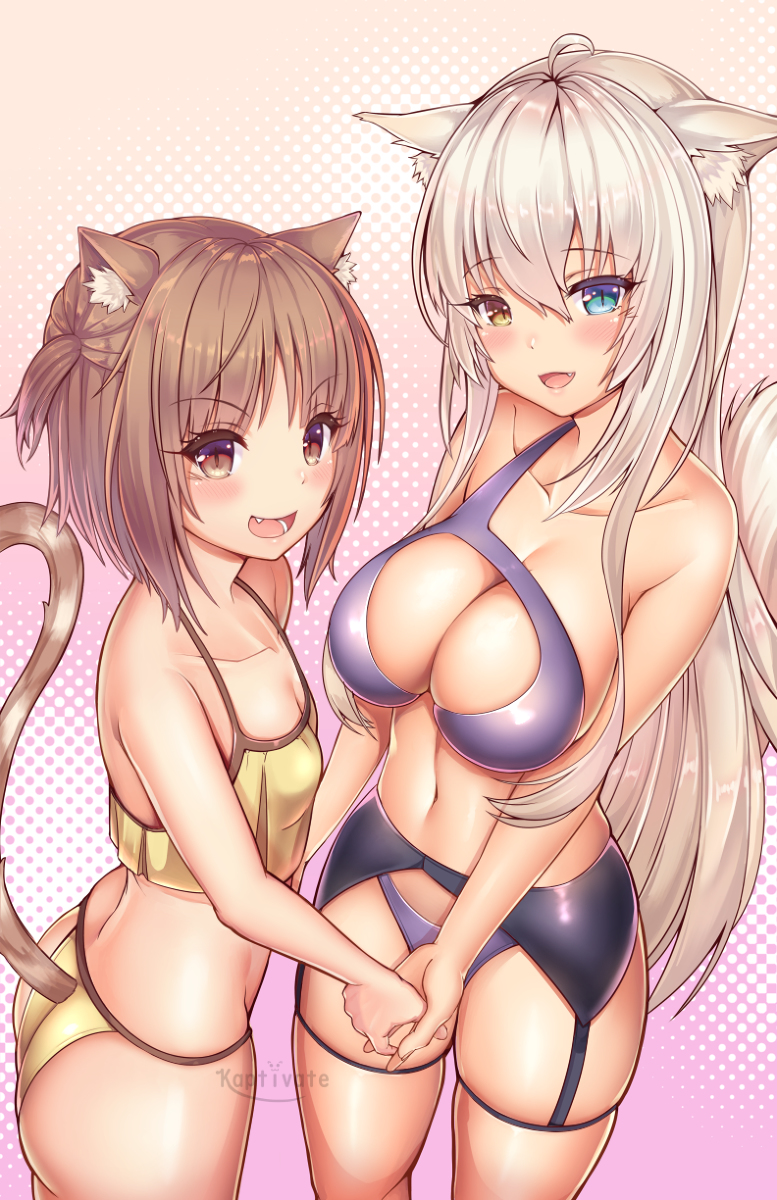 This is a pixiv picture whose title is アズキとココナツ | Azuki and Coconut!.