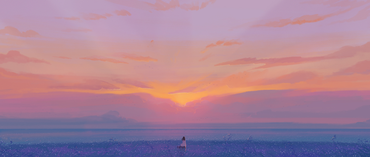 This is a pixiv picture whose title is 追光.