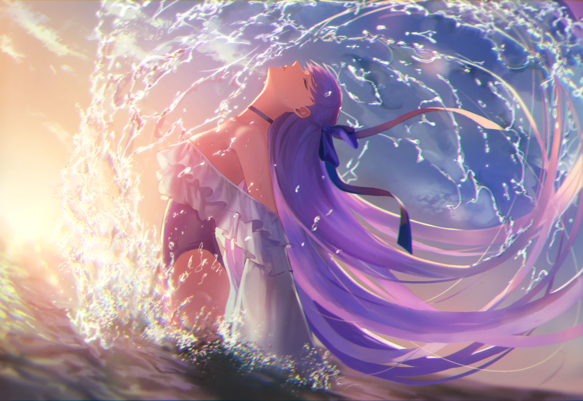 This is a pixiv picture whose title is 瞬間.