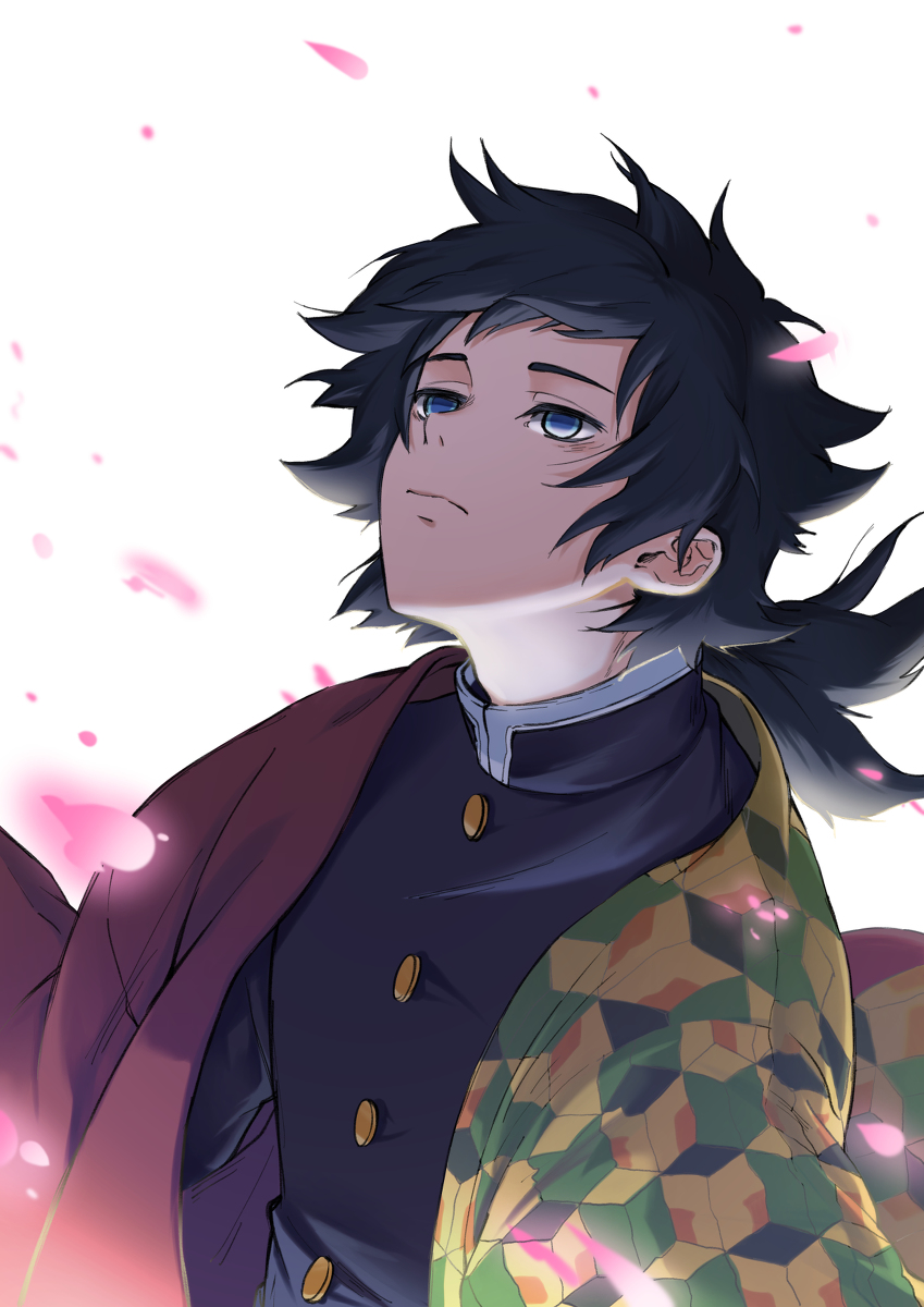 This is a pixiv picture whose title is 冨岡 義勇.