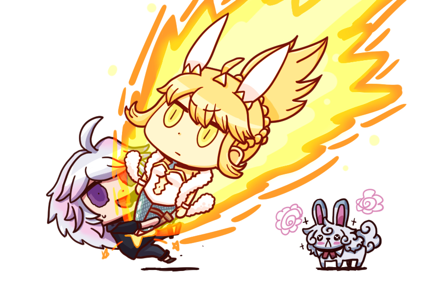 This is a pixiv picture whose title is Bunny Kick!.