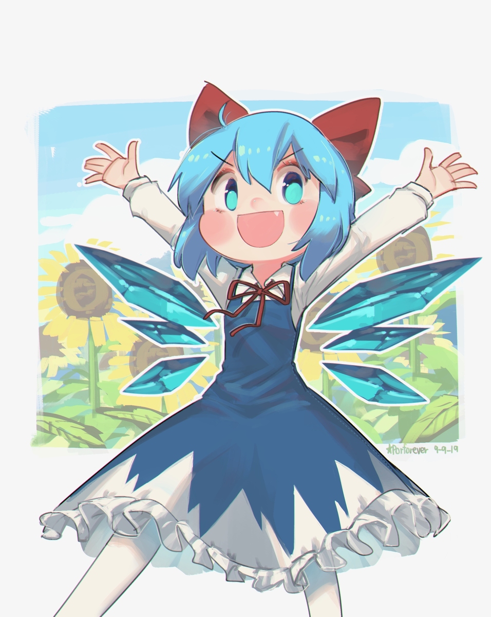 This is a pixiv picture whose title is Cirno.
